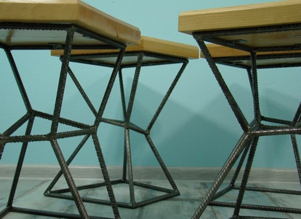 Zestaw krzeseł geometrycznych